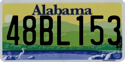 AL license plate 48BL153