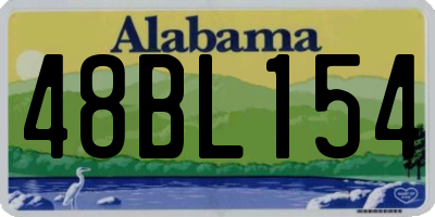 AL license plate 48BL154