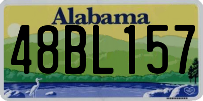 AL license plate 48BL157