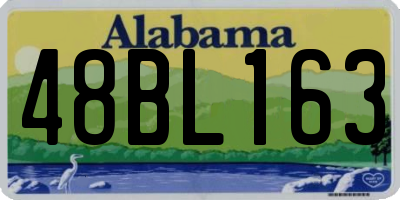 AL license plate 48BL163
