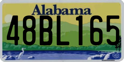 AL license plate 48BL165