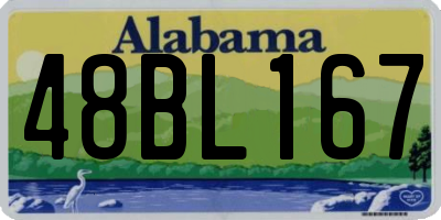 AL license plate 48BL167