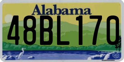AL license plate 48BL170