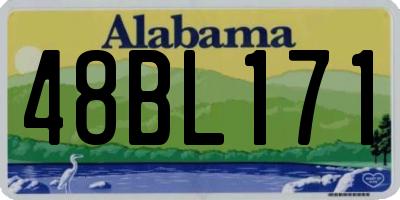 AL license plate 48BL171