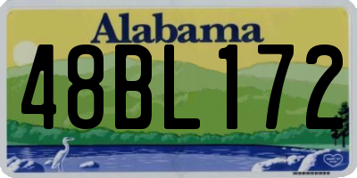 AL license plate 48BL172