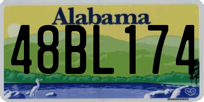 AL license plate 48BL174