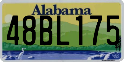 AL license plate 48BL175