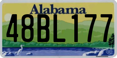 AL license plate 48BL177