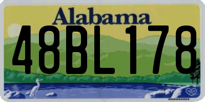AL license plate 48BL178