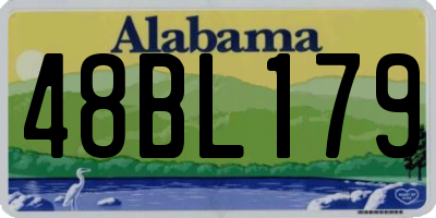 AL license plate 48BL179
