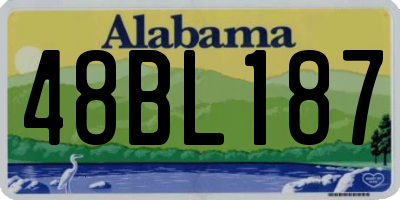 AL license plate 48BL187