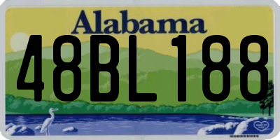 AL license plate 48BL188