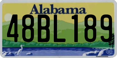 AL license plate 48BL189