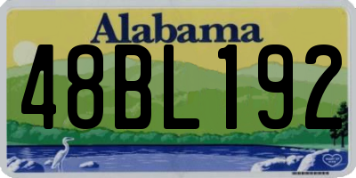 AL license plate 48BL192