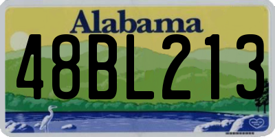 AL license plate 48BL213