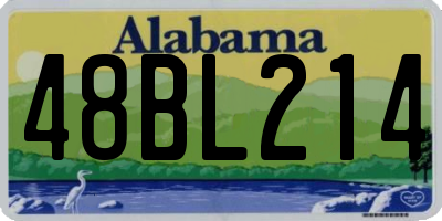 AL license plate 48BL214