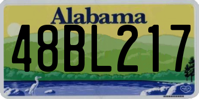 AL license plate 48BL217