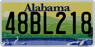 AL license plate 48BL218