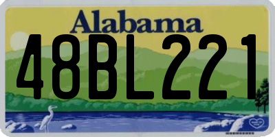 AL license plate 48BL221