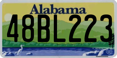 AL license plate 48BL223