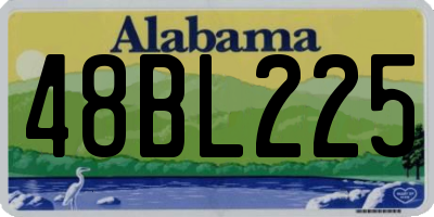 AL license plate 48BL225