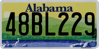 AL license plate 48BL229