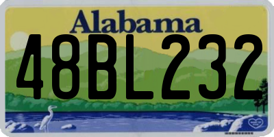 AL license plate 48BL232