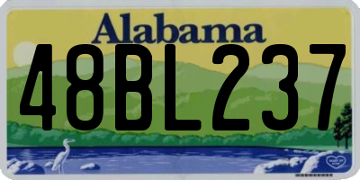 AL license plate 48BL237