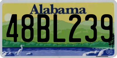 AL license plate 48BL239