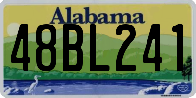 AL license plate 48BL241