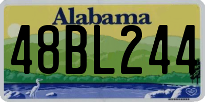 AL license plate 48BL244