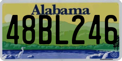 AL license plate 48BL246