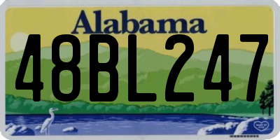 AL license plate 48BL247