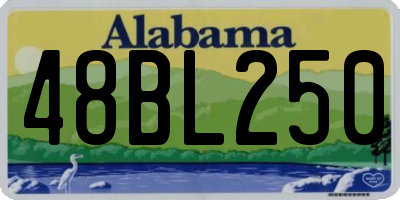 AL license plate 48BL250