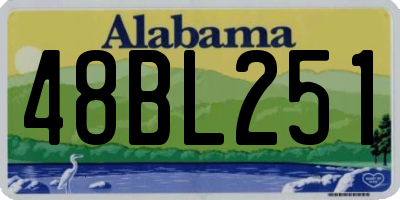 AL license plate 48BL251