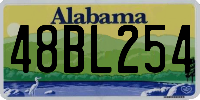 AL license plate 48BL254