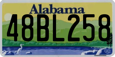AL license plate 48BL258