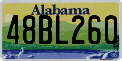 AL license plate 48BL260