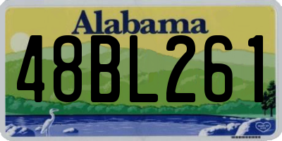 AL license plate 48BL261
