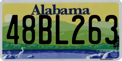 AL license plate 48BL263
