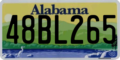 AL license plate 48BL265