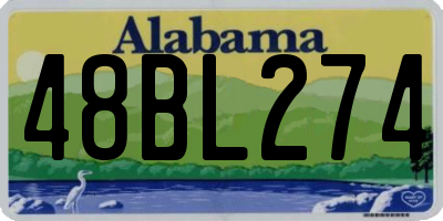 AL license plate 48BL274
