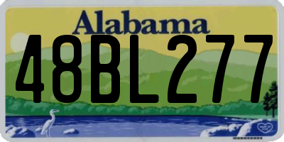 AL license plate 48BL277