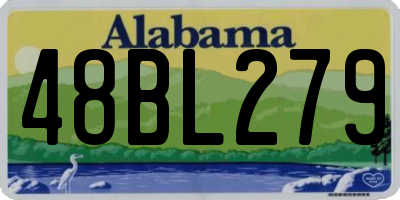 AL license plate 48BL279