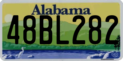 AL license plate 48BL282