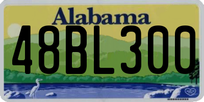 AL license plate 48BL300