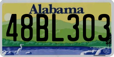 AL license plate 48BL303