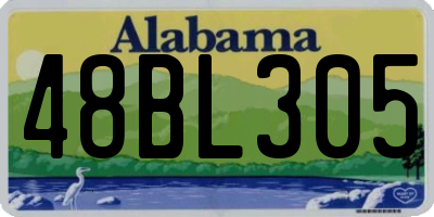 AL license plate 48BL305