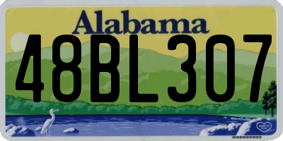 AL license plate 48BL307