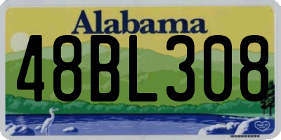 AL license plate 48BL308